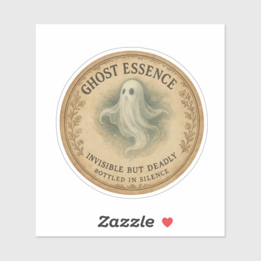 Ghost Essence - Halloween Apothecary Label (Blatt)