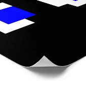 Ghost Eyes Pixel Arcade Video Game 8-Bit Matching Poster (Ecke)