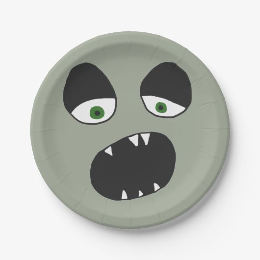 Ghost Face Eyes and Mouth Pappteller (Vorderseite)