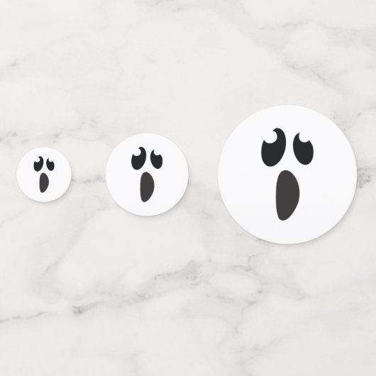 Ghost Face Halloween Party Konfetti (Vorderseiten)