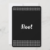 Ghost Face Halloween-Party Trick oder Treat Party Einladung (Rückseite)