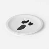 Ghost Face Halloween-Party Trick oder Tree Pappteller (Schrägansicht)