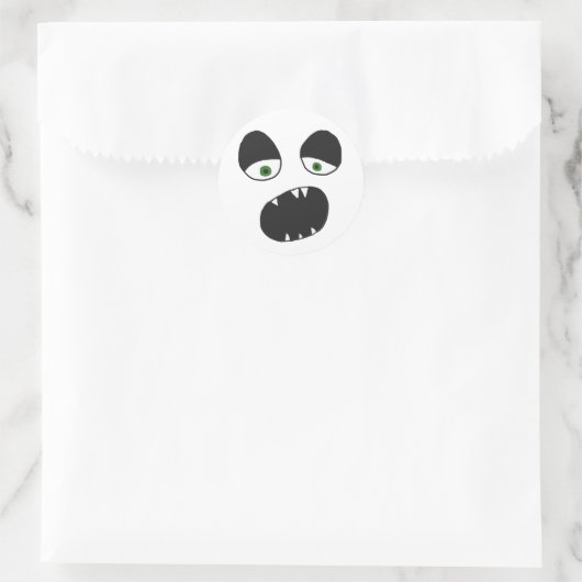 Ghost Face Runder Aufkleber (Tasche)