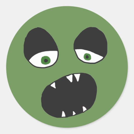 Ghost Face Runder Aufkleber (Vorderseite)