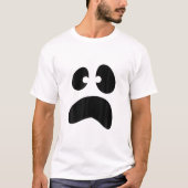 Ghost Face Simple Easy Niedlich Halloween Costume T-Shirt (Vorderseite)