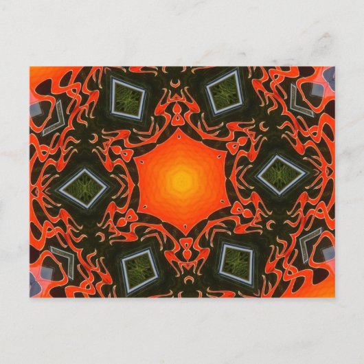 Ghost Flames & Diamonds Postkarte (Vorderseite)