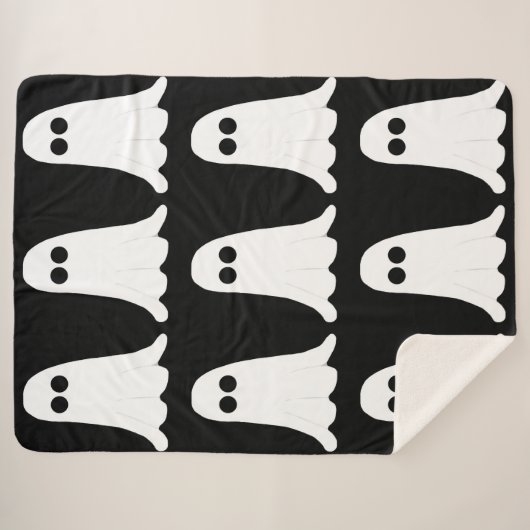 Ghost Fleece Blanket Sherpadecke (Vorderseite (Horizontal))