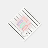 Ghost Flüchtige Blick A Boo Pastel Pink Halloween  Serviette (Ecke)