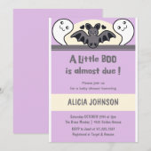 Ghost Flying Bat Halloween Baby Dusche Einladung (Vorne/Hinten)