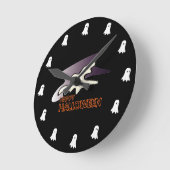 Ghost Flying High - Runde Wanduhr (Winkel)