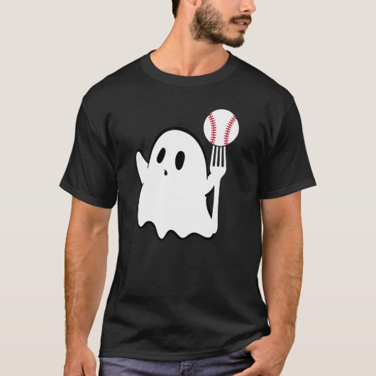 Ghost Forkball Baseball Pitch Fork Ball K Strikeou T-Shirt (Vorderseite)