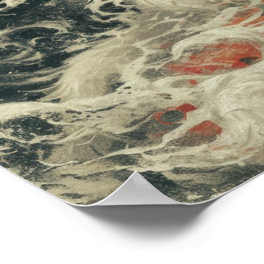 Ghost Fox Miyazaki Hayao Style Handgezeichnet Post Poster (Ecke)