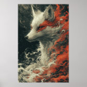 Ghost Fox Miyazaki Hayao Style Handgezeichnet Post Poster (Vorne)