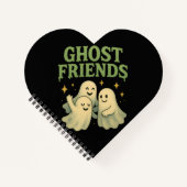 Ghost Friends - Black Spiral Notebook Notizblock (Vorderseite)