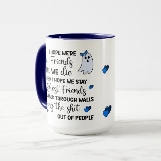 Ghost Friends Forever Tasse (Vorderseite Links)