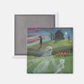 Ghost Friends Halloween Magnet (Vorderseite/Rückseite)