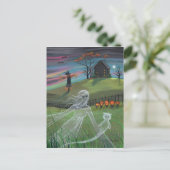 Ghost Friends Halloween Postcard Postkarte (Stehend Vorderseite)