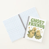 Ghost Friends - White Spiral Notebook Notizblock (Innenseite)