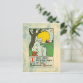 Ghost Full Moon Tree Postkarte (Stehend Vorderseite)