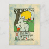 Ghost Full Moon Tree Postkarte (Vorderseite)