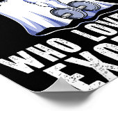 Ghost Funny Gym Workout Bodybuilding Soky Hallowee Poster (Ecke)