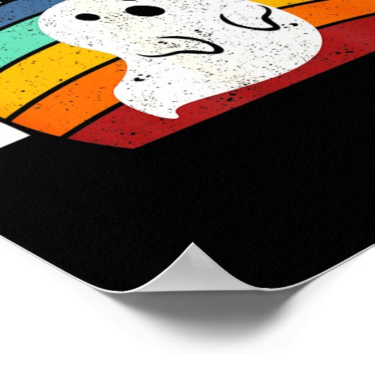 Ghost Funny Love Halloween Party Ghosts Homemade B Poster (Ecke)