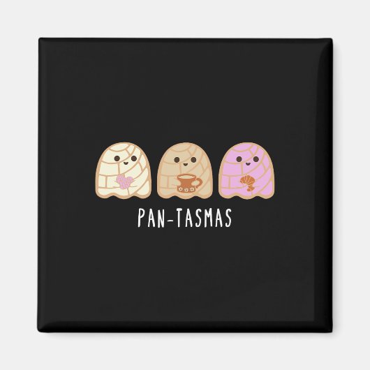 Ghost Funny Spooky Conchas Mexican Ghost Magnet (Vorne)