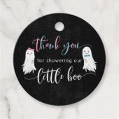 Ghost Gender Reveal Party Vielen Dank Geschenkanhänger (Vorderseite)
