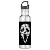 Ghost-Gesichtshaube Edelstahlflasche (Vorderseite)