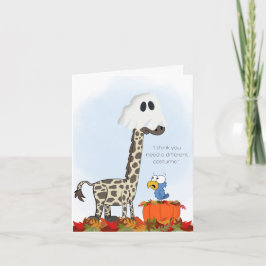 Ghost Giraffe Card Karte