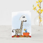 Ghost Giraffe Card Karte (Gelbe Blume)