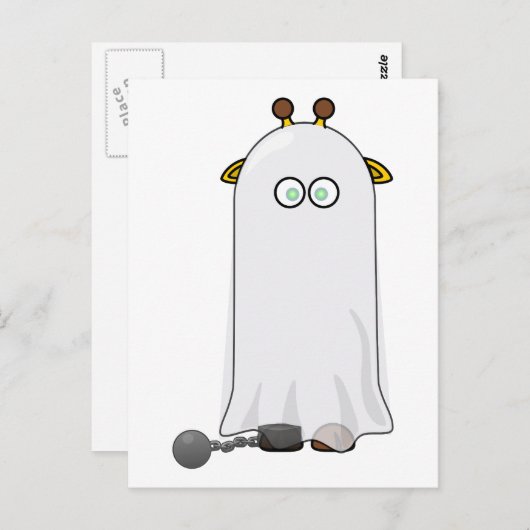 Ghost Giraffe mit Chains Postkarte (Vorne/Hinten)