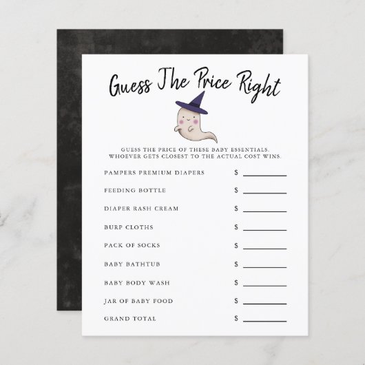 Ghost Girl Babydusche schätzt den Preis (Vorne/Hinten)