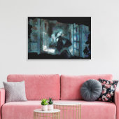 Ghost Girl in Blue – Haunting Surreal Art Leinwanddruck (Insitu (Wohnzimmer))