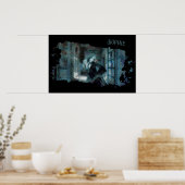 Ghost Girl in Blue – Haunting Surreal Art Poster (Küche)