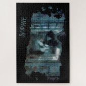 Ghost Girl in Blue – Haunting Surreal Art Puzzle (Vertikal)