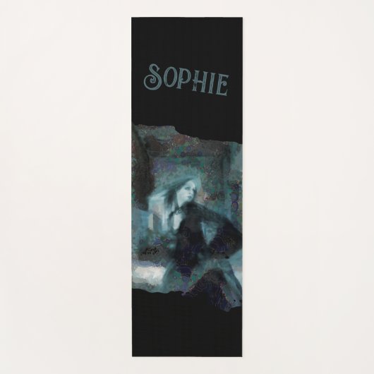 Ghost Girl in Blue – Haunting Surreal Art Yogamatte (Vorderseite)