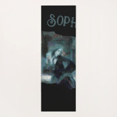 Ghost Girl in Blue – Haunting Surreal Art Yogamatte (Rückseite)