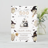 Ghost Glass Candle Halloween Einladung (Stehend Vorderseite)