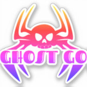 Ghost Go Spooky Jahreszeit Aufkleber (Vorderseite)