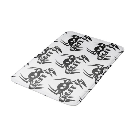 Ghost Go Spooky Jahreszeit Badematte (Schrägansicht)