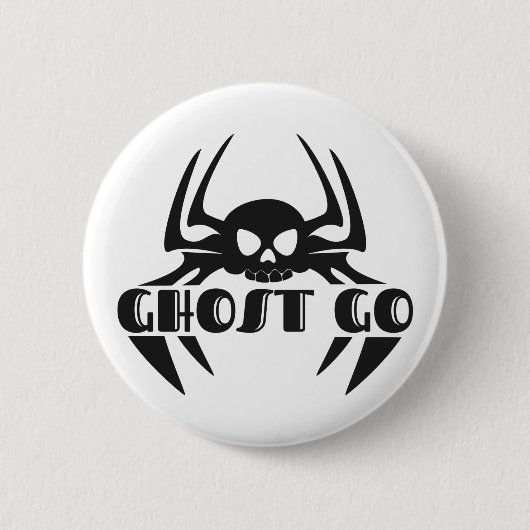 Ghost Go Spooky Jahreszeit Button (Vorderseite)