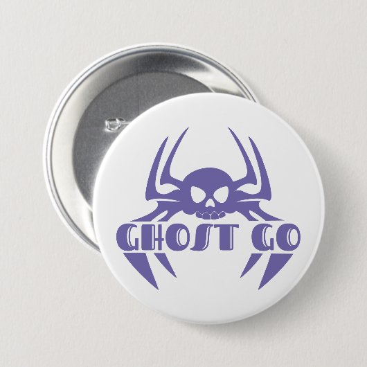 Ghost Go Spooky Jahreszeit Button (Vorne & Hinten)