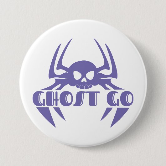 Ghost Go Spooky Jahreszeit Button (Vorderseite)