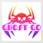 Ghost Go Spooky Jahreszeit Fensteraufkleber (Blatt)