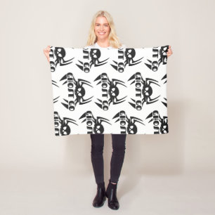 Ghost Go Spooky Jahreszeit Fleecedecke