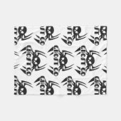 Ghost Go Spooky Jahreszeit Fleecedecke (Vorderseite (Horizontal))