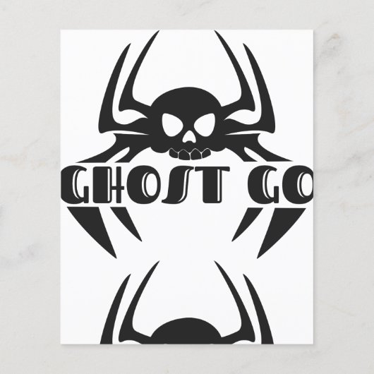 Ghost Go Spooky Jahreszeit Flyer (Hinten)