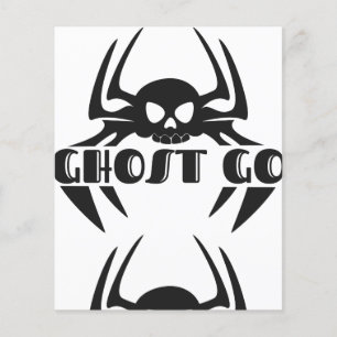 Ghost Go Spooky Jahreszeit Flyer