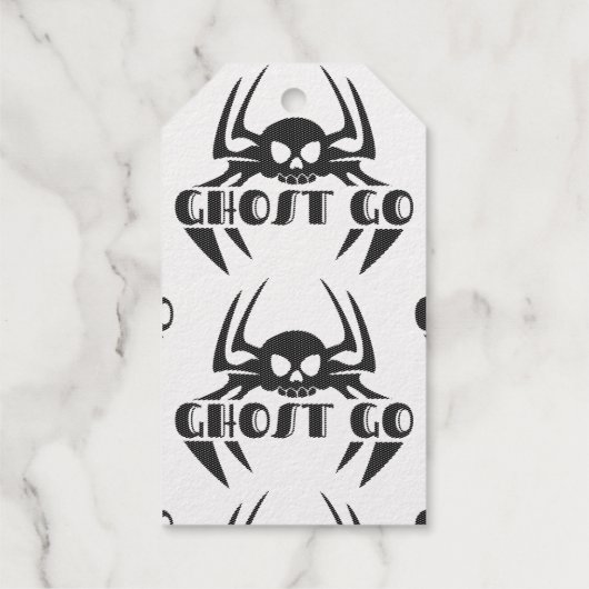 Ghost Go Spooky Jahreszeit Geschenkanhänger (Rückseite)